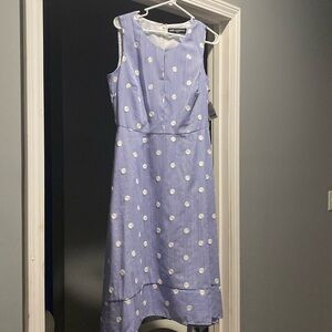 Striped dress with polka dots